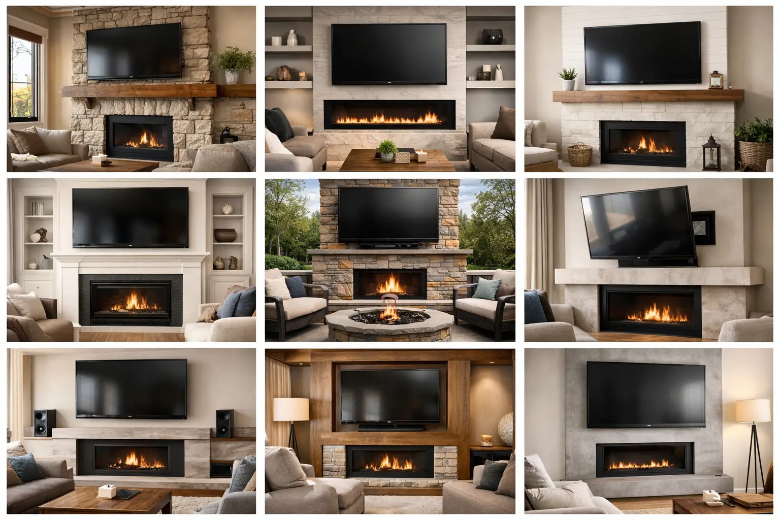 9 Above Fireplace TV Mounting Ideas