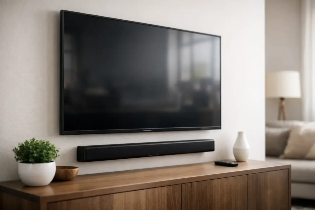 Soundbar Installation With Wall Mounted TV