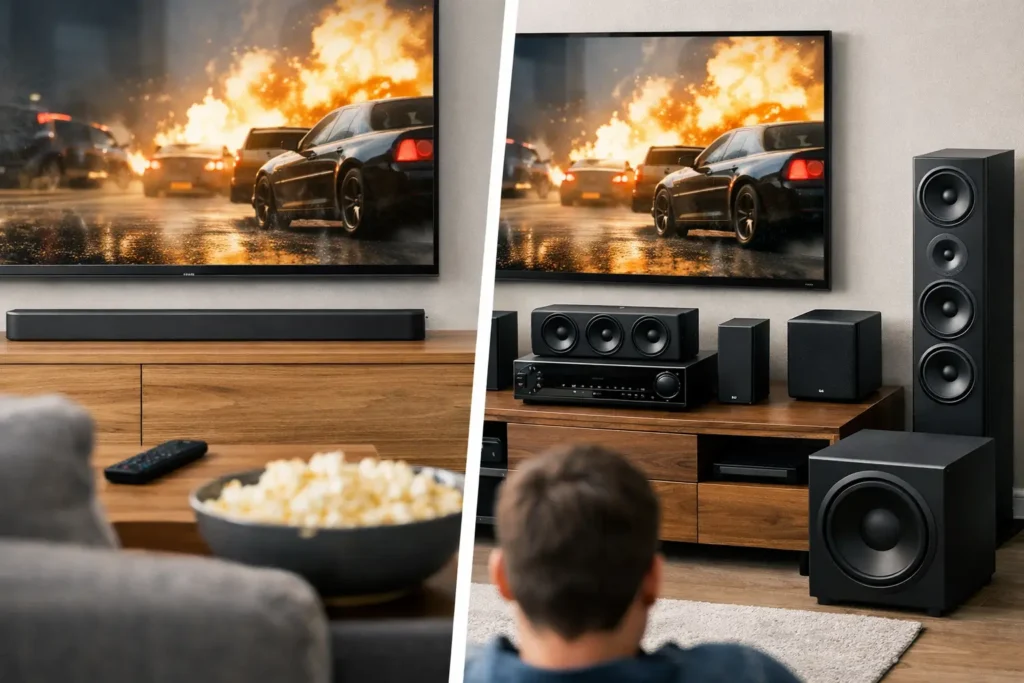 Soundbar vs Surround Sound: What Fits Best?