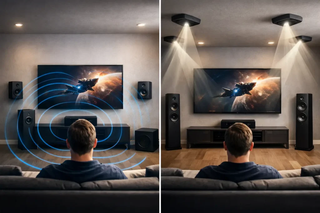 Surround Sound vs Dolby Atmos Explained
