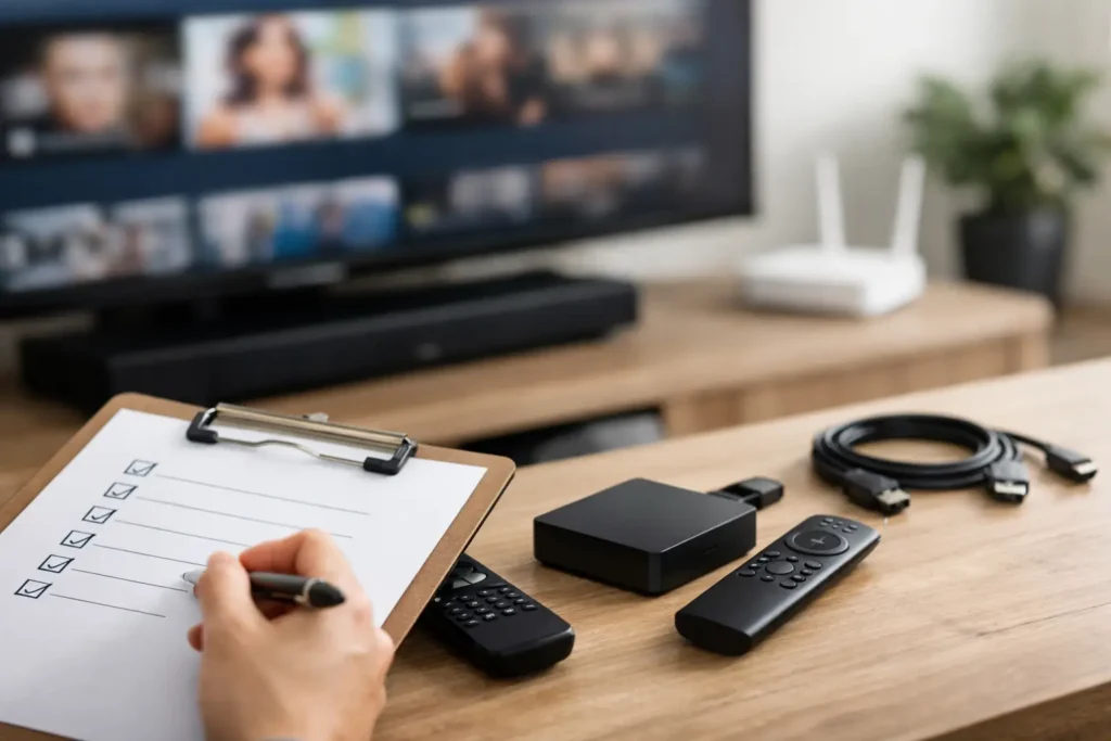 Streaming Device Setup Checklist for Your TV