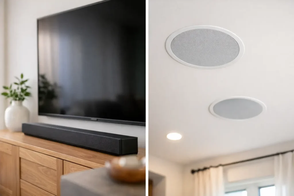 Soundbar vs Ceiling Speakers: Which Fits Best?